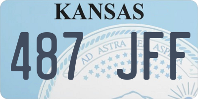 KS license plate 487JFF