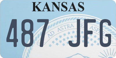 KS license plate 487JFG