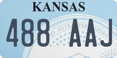 KS license plate 488AAJ