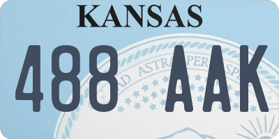 KS license plate 488AAK