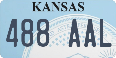KS license plate 488AAL