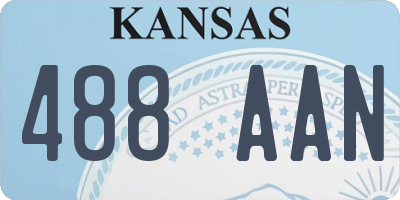 KS license plate 488AAN