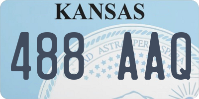 KS license plate 488AAQ