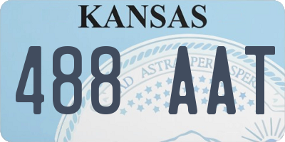 KS license plate 488AAT