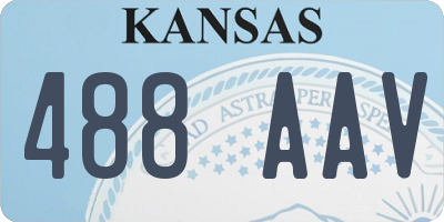 KS license plate 488AAV