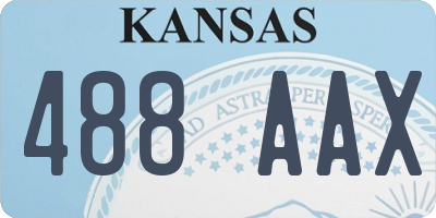 KS license plate 488AAX