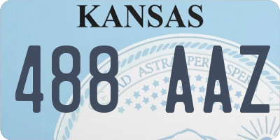 KS license plate 488AAZ