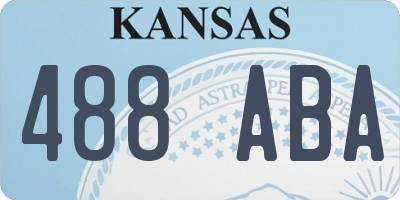 KS license plate 488ABA
