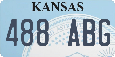 KS license plate 488ABG
