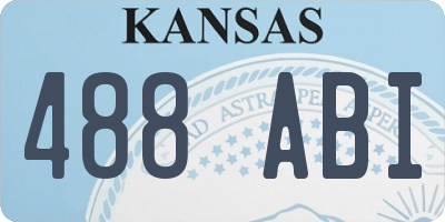 KS license plate 488ABI