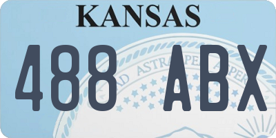 KS license plate 488ABX