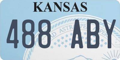 KS license plate 488ABY
