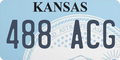 KS license plate 488ACG