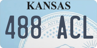 KS license plate 488ACL