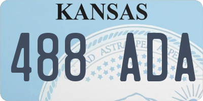 KS license plate 488ADA