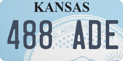 KS license plate 488ADE