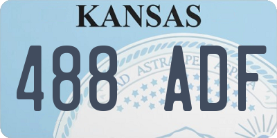 KS license plate 488ADF