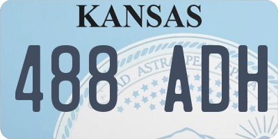 KS license plate 488ADH