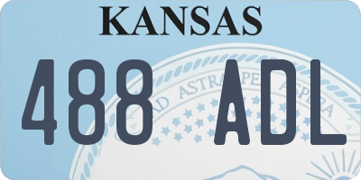 KS license plate 488ADL