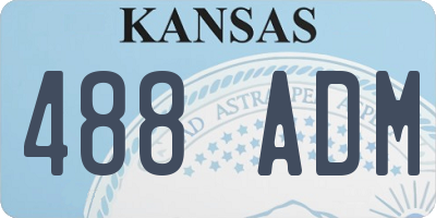 KS license plate 488ADM