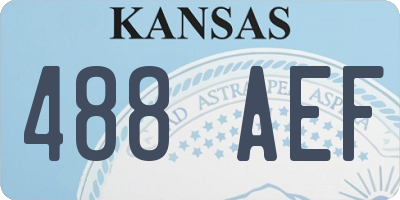 KS license plate 488AEF
