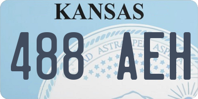 KS license plate 488AEH