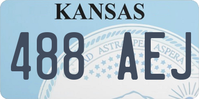 KS license plate 488AEJ
