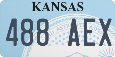 KS license plate 488AEX