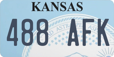 KS license plate 488AFK