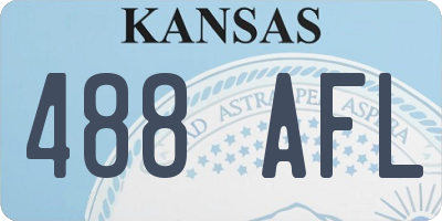 KS license plate 488AFL