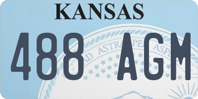 KS license plate 488AGM