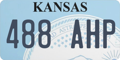 KS license plate 488AHP