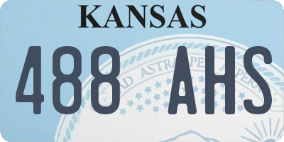 KS license plate 488AHS