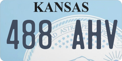 KS license plate 488AHV