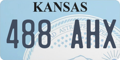 KS license plate 488AHX