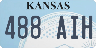 KS license plate 488AIH