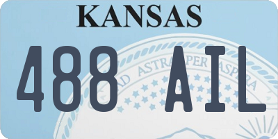 KS license plate 488AIL