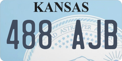 KS license plate 488AJB