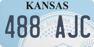 KS license plate 488AJC