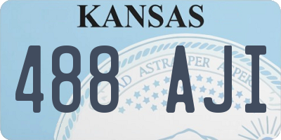 KS license plate 488AJI