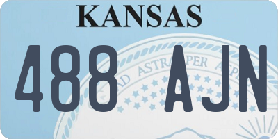 KS license plate 488AJN