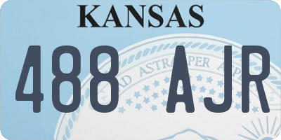 KS license plate 488AJR