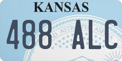 KS license plate 488ALC