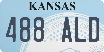 KS license plate 488ALD