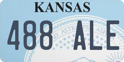 KS license plate 488ALE