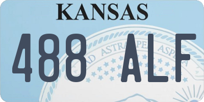 KS license plate 488ALF