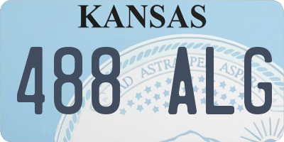 KS license plate 488ALG