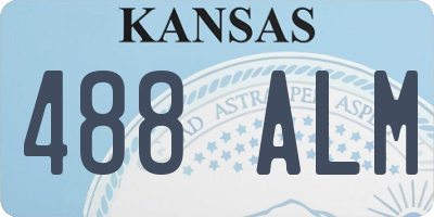 KS license plate 488ALM