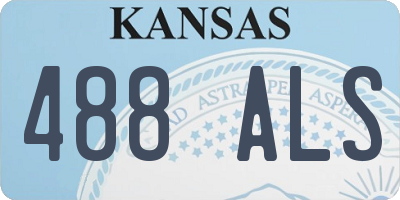 KS license plate 488ALS