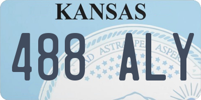 KS license plate 488ALY